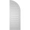 Ekena Millwork Quarter Round Top Left Surface Mount PVC Gable Vent w/ 2"W x 2"P Brickmould Sill Frame, 14"W x 38"H GVPQL14X3803SF - alternate 5